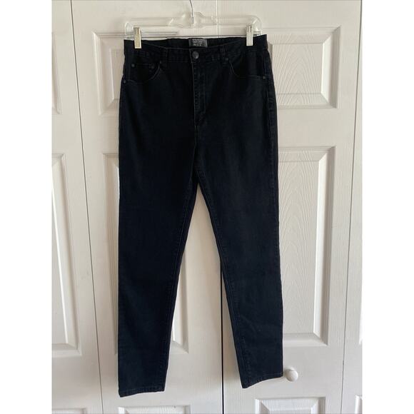 Monkey‎ Ride Jeans Womens 32 Black Original Vintage Denim Straight Leg Jeans - Picture 1 of 7